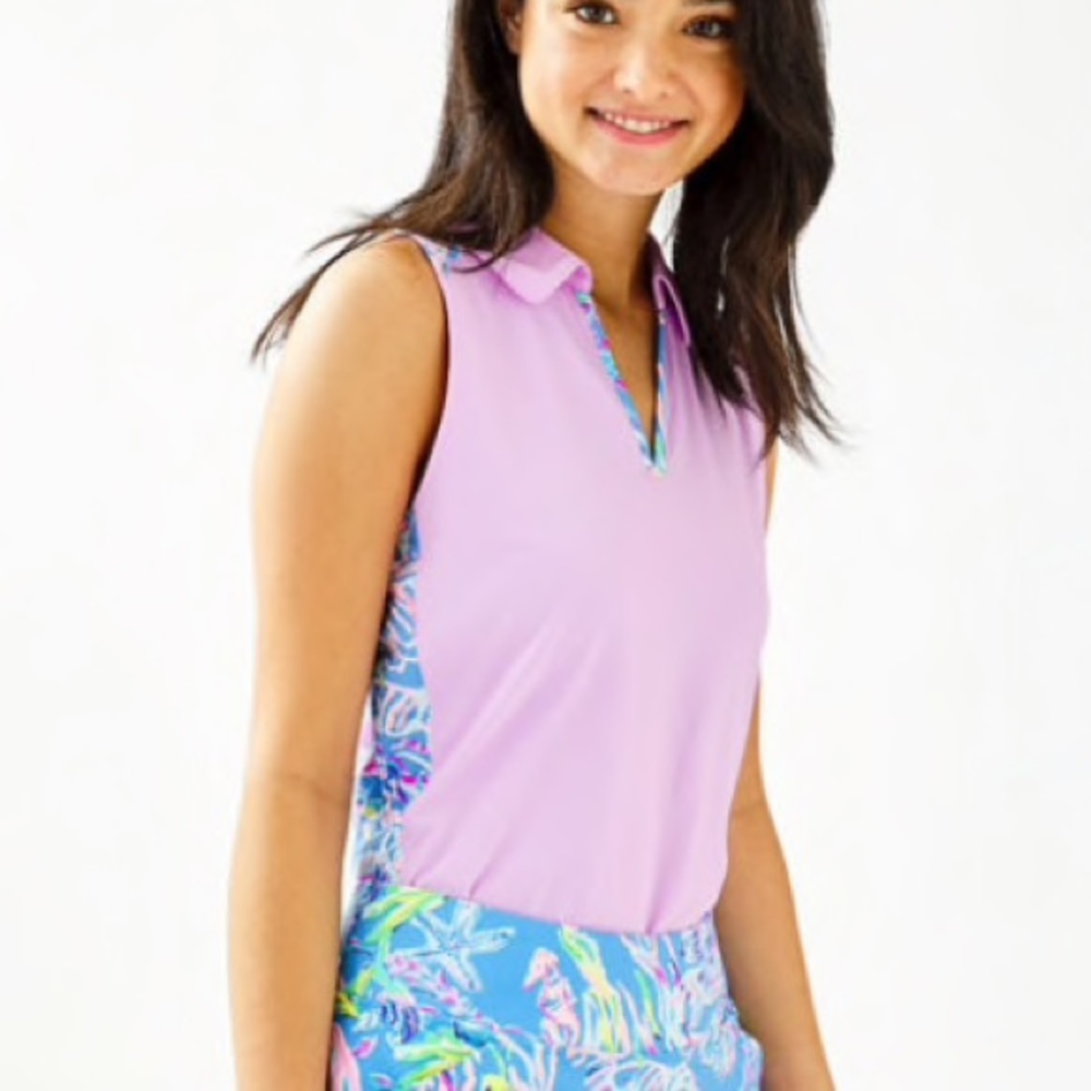 Nwt lilly pulitzer reesa  polo all together now